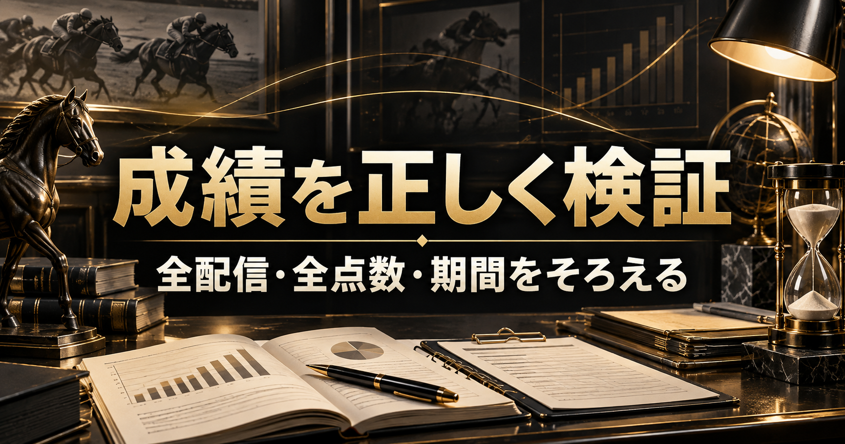 記録を蓄積し期間をそろえて成績を検証するイメージ