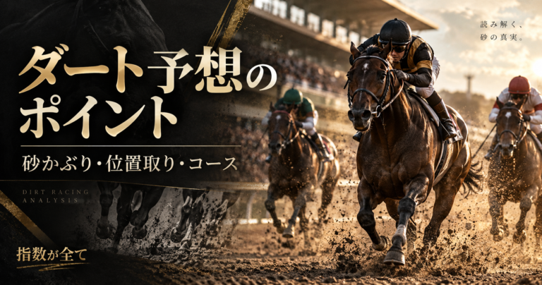 ダート競馬の予想で見るポイント｜砂かぶり・芝スタート・位置取りと穴馬