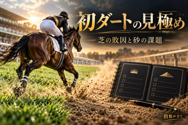 初ダートは何を見て判断する？芝からの転向を適性と未知の条件で比較