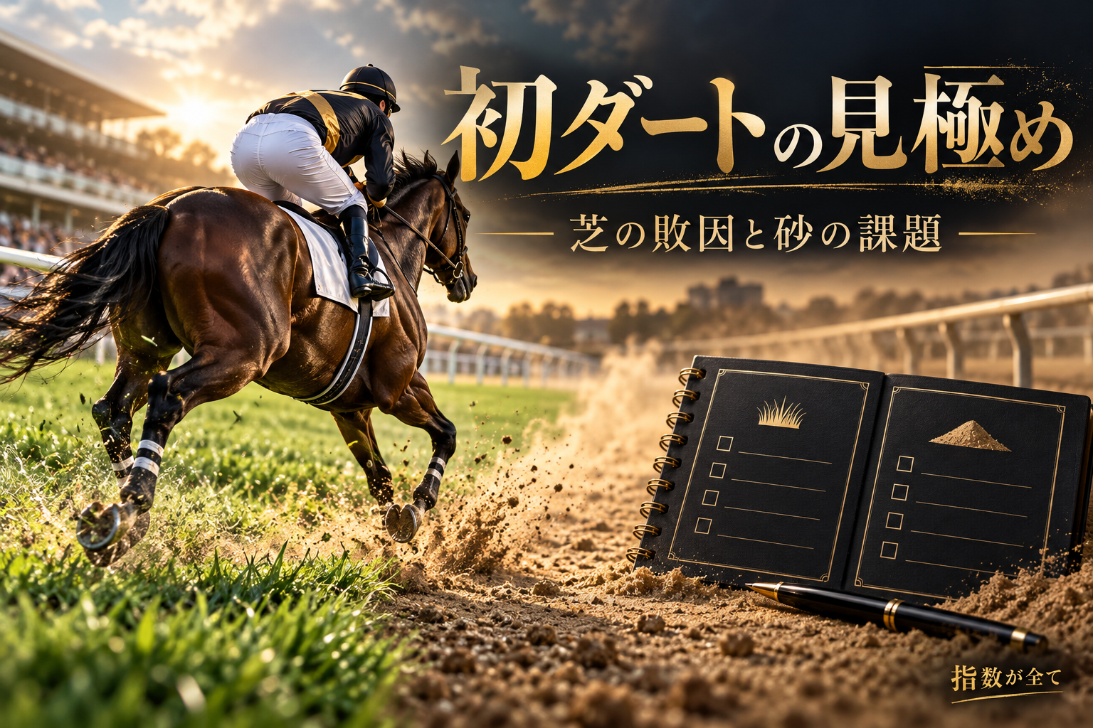 初ダートは何を見て判断する？芝からの転向を適性と未知の条件で比較