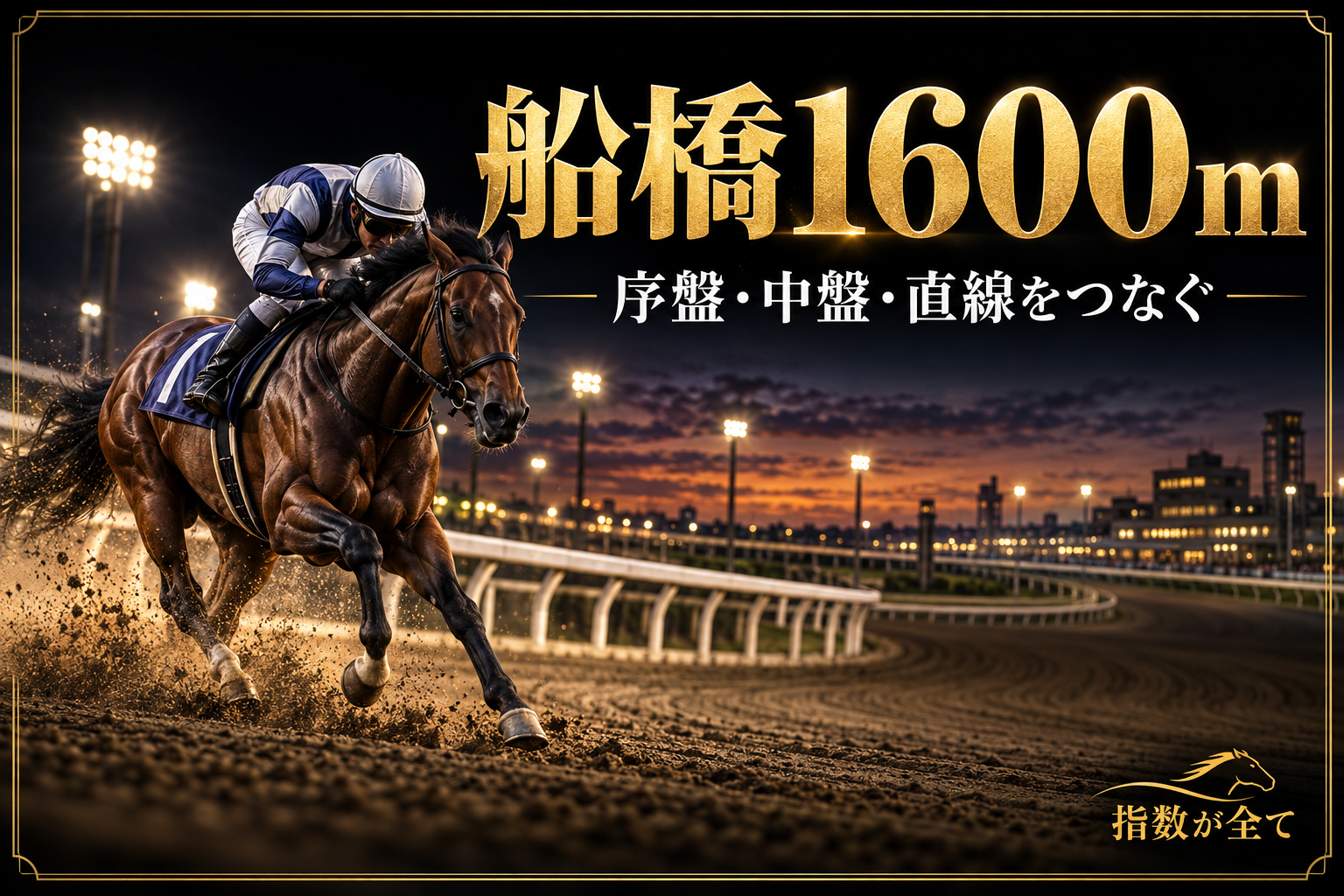 船橋1600mの特徴と予想の手順｜1周の位置取り・中盤の進出・直線を比較