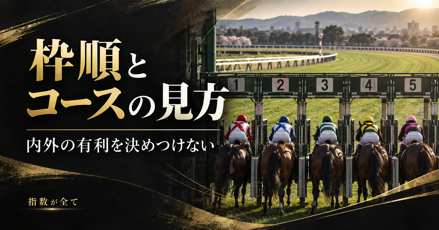 競馬の枠順はどう予想に使う?馬番・内外・コース形状と不利の見方