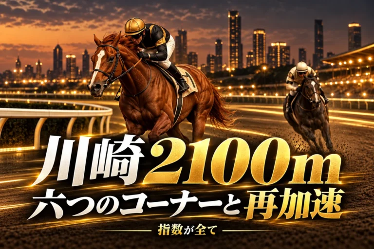 川崎2100mの特徴と予想の手順｜六つのコーナー・折り合い・再加速を比較