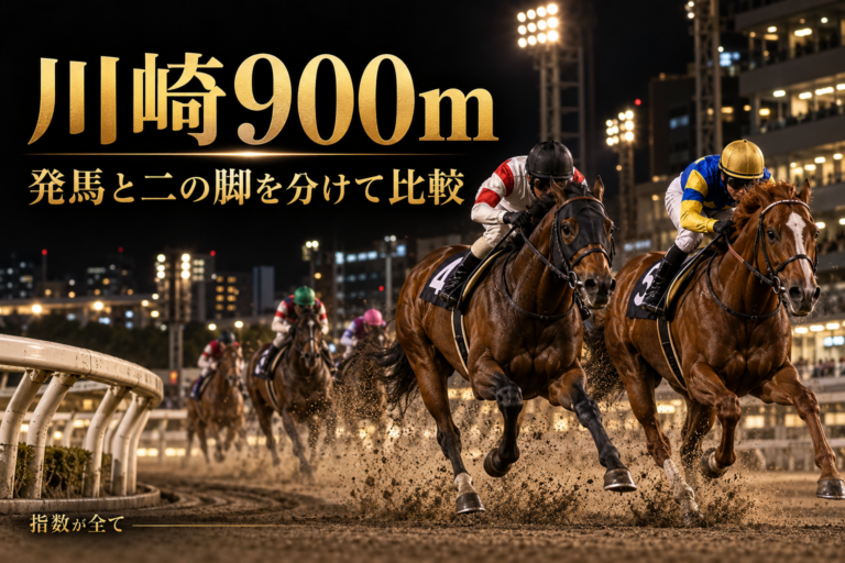 川崎900mの特徴と予想の手順|発馬・二の脚・競り合いを分けて比較