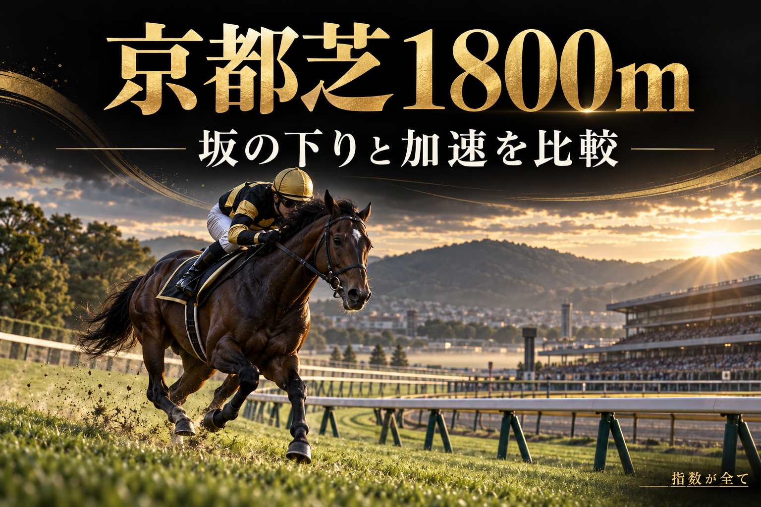 京都芝1800m外回りの特徴|坂の下り・加速の開始点・余力を比較