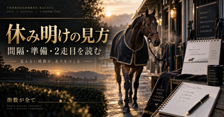 競馬の休み明けと叩き2走目の見方｜間隔・調教・前走内容で上積みを考える