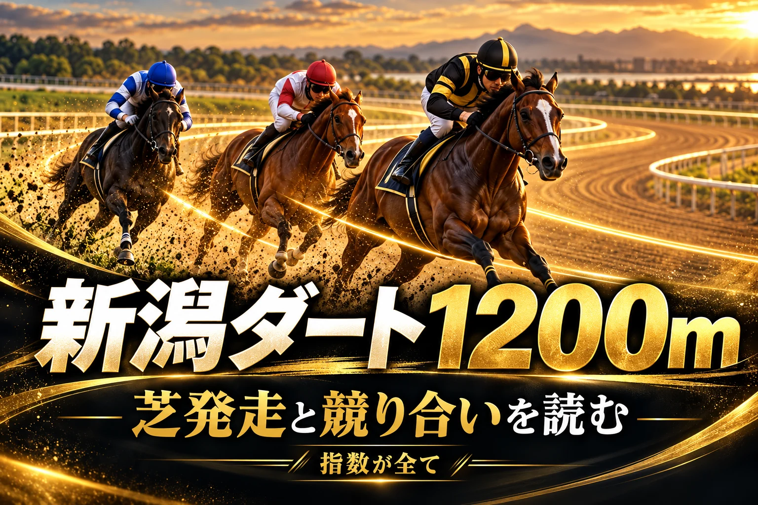 新潟ダート1200mの特徴と予想の手順|芝発走・競り合い・残りの脚を比較