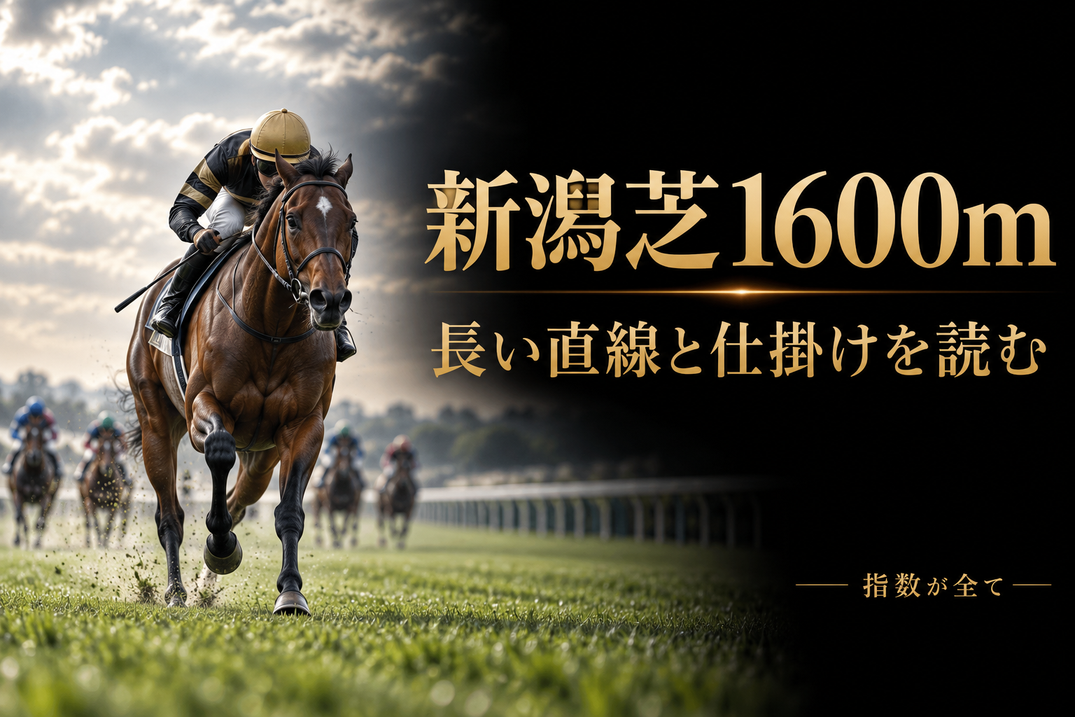 新潟芝1600m外回りの特徴|658.7mの直線と仕掛けのタイミングを読む
