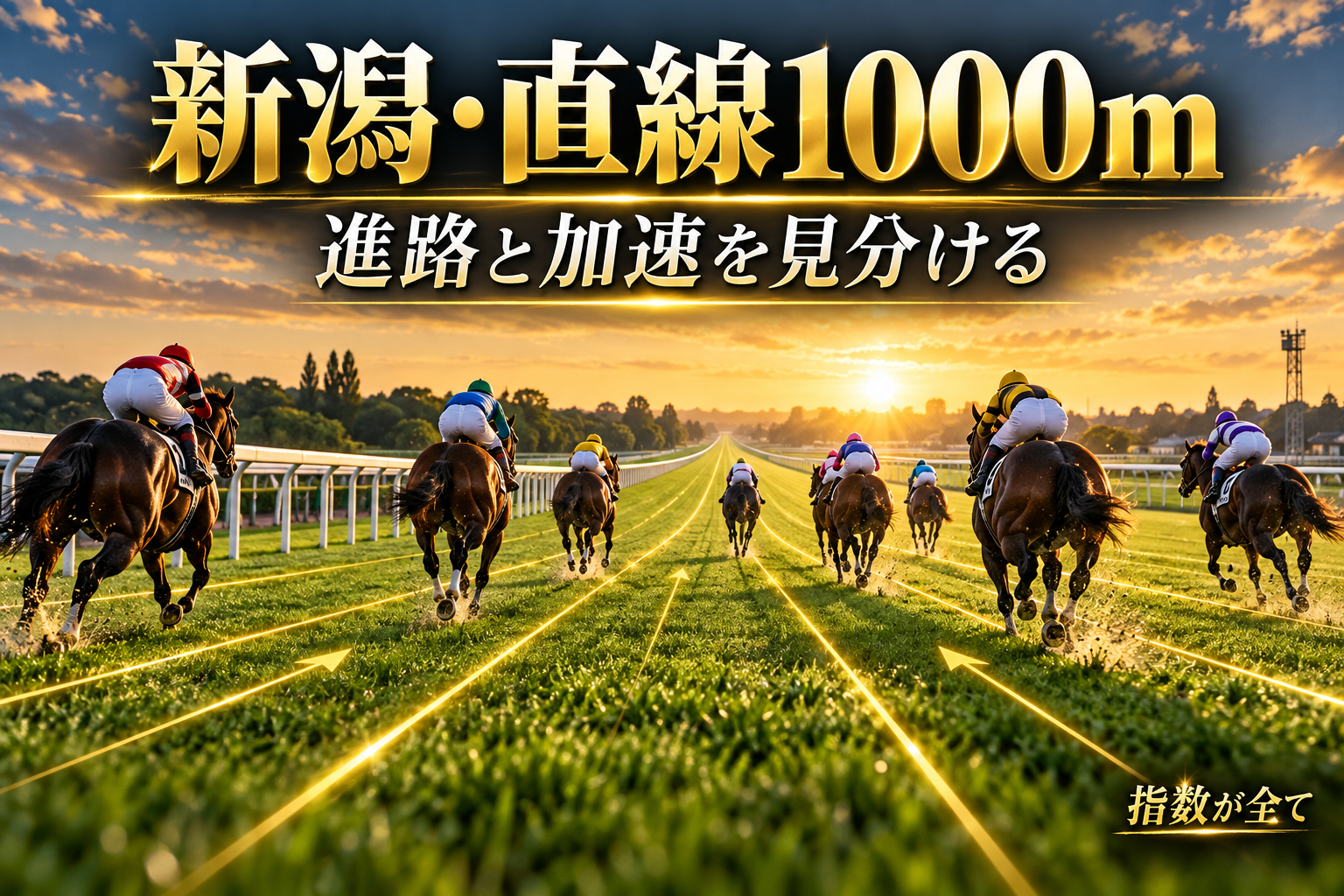 新潟芝1000m・直千の見方|外枠だけで決めない進路と加速の比較