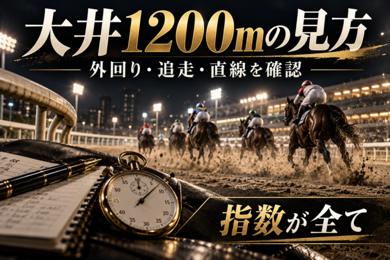 大井1200mの特徴と予想の手順｜外回り・追走・直線の走りを比較