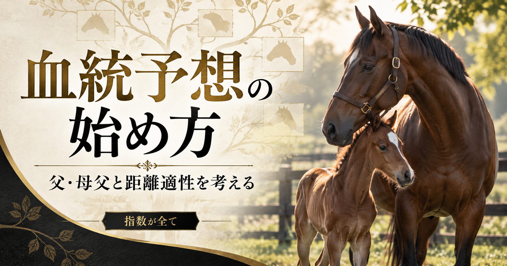 競馬の血統予想の始め方|父・母父・距離・芝ダート適性を実績と照合