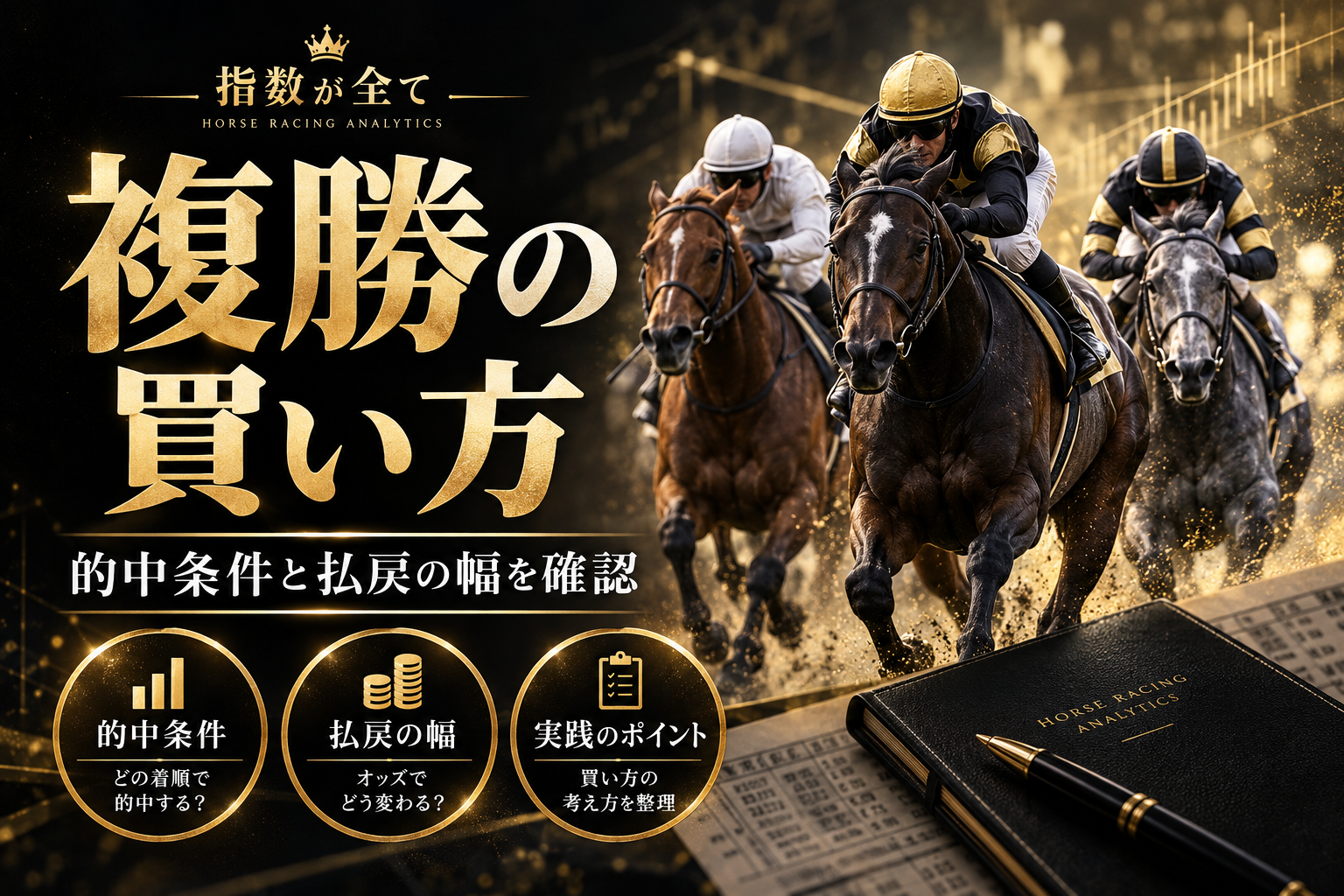 複勝の買い方とオッズの見方|発売頭数・払戻の幅・複数頭の収支を確認