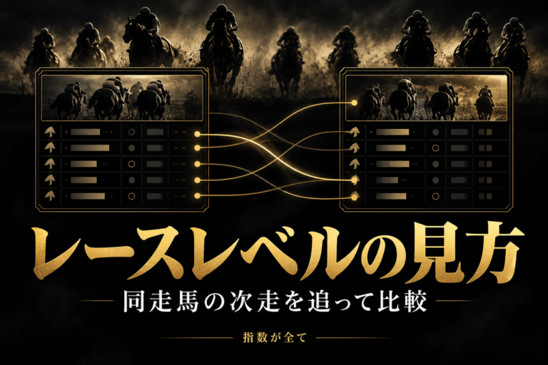 競馬のレースレベルの見分け方|同走馬の次走・確認時点・相手関係を記録