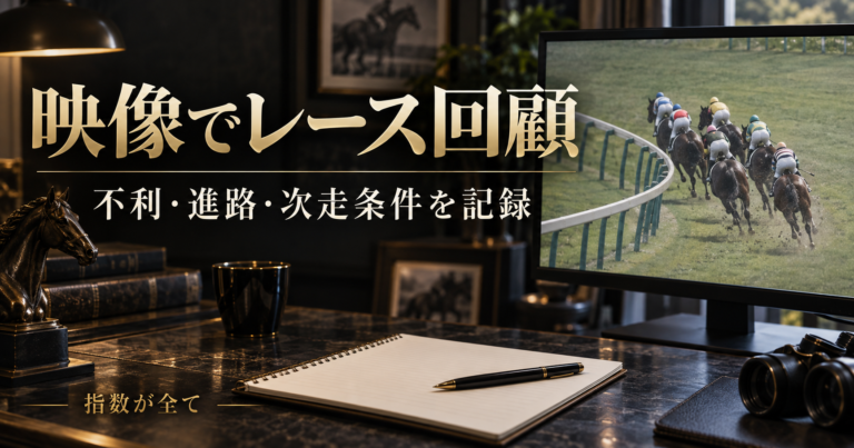 競馬のレース回顧のやり方|映像の不利と次走条件を記録