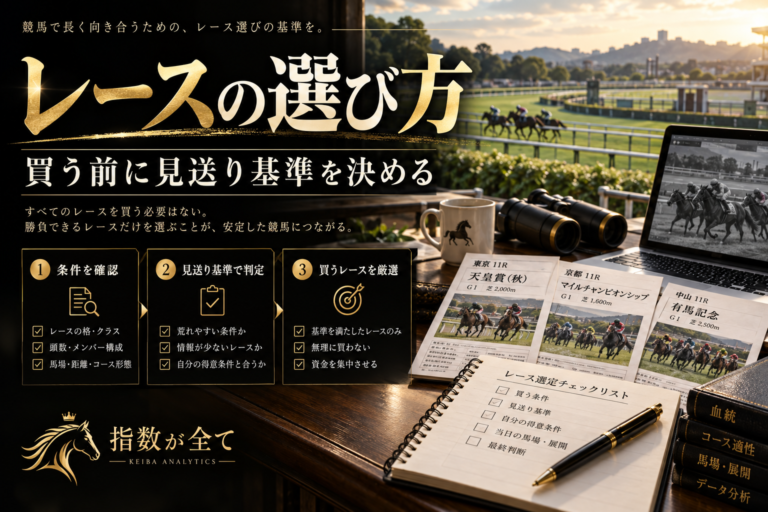 競馬のレース選びと見送り基準|予想前・比較後・購入前の3段階で判断