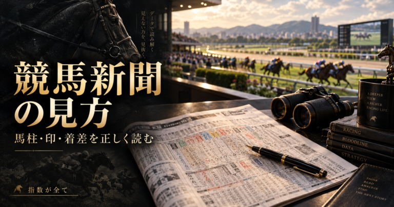 競馬新聞・出馬表の見方｜馬柱・印・着差・通過順を穴馬の比較へつなぐ