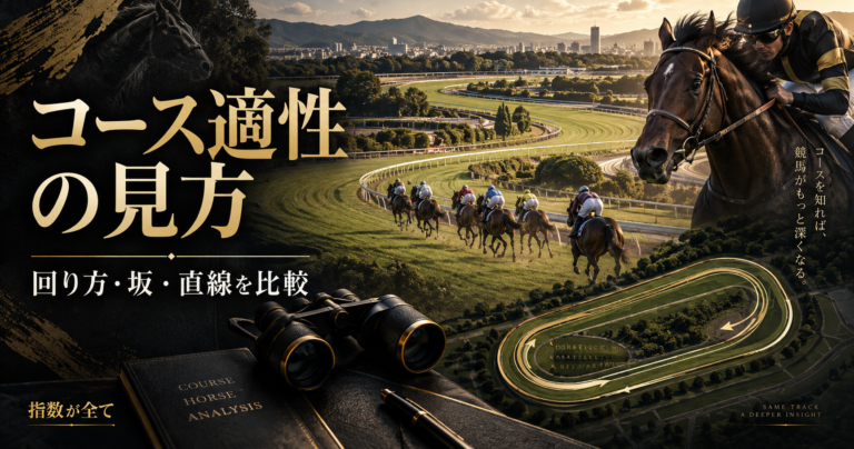 競馬のコース適性の見方｜右回り・左回り・坂・小回り・直線を実績と照合