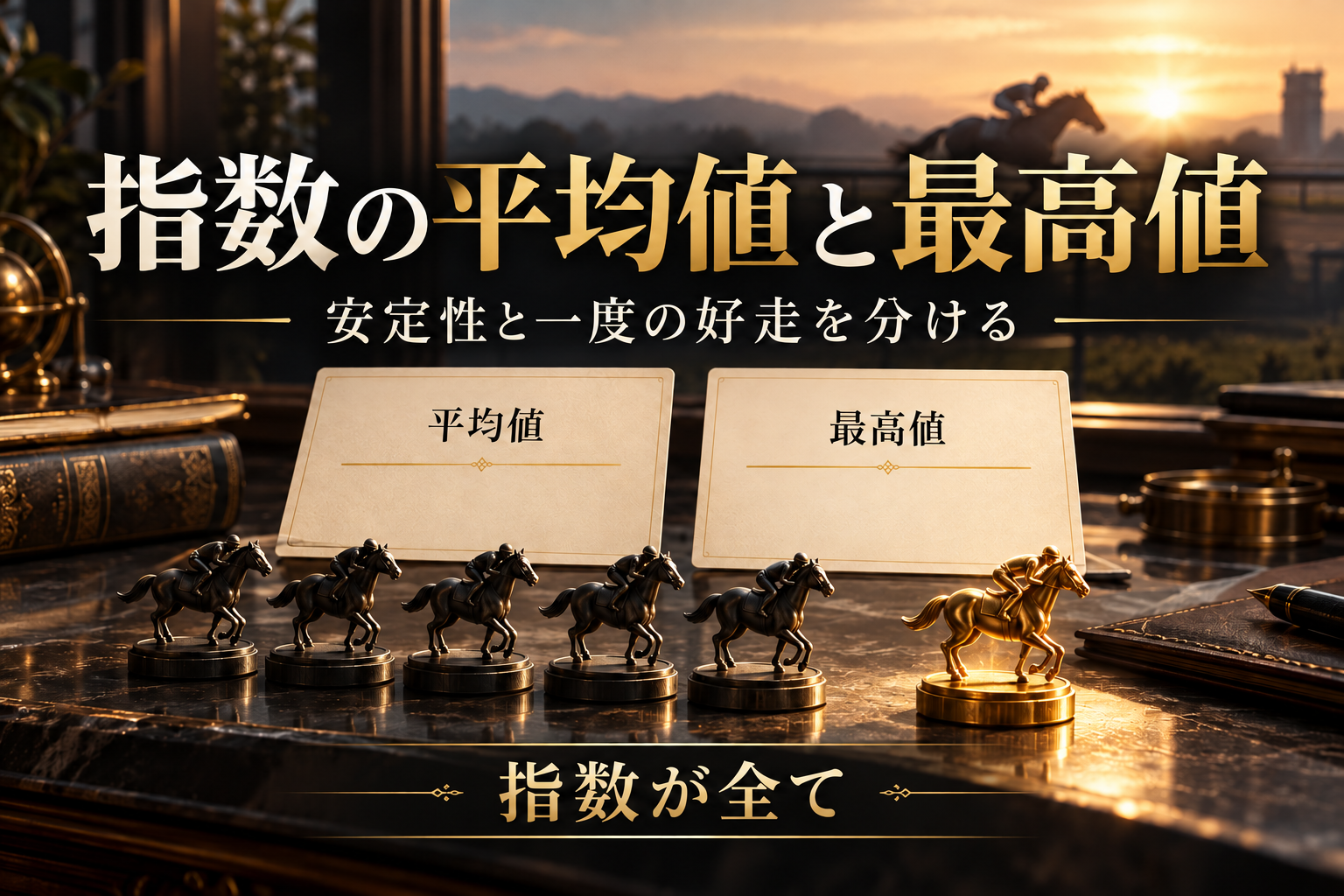 競馬指数の平均値と最高値はどちらを見る?近走・中央値・欠測の比較方法