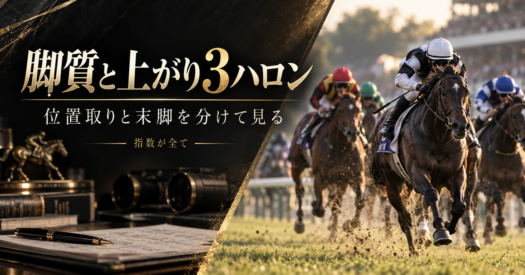 競馬の脚質と上がり3ハロンの見方|逃げ・先行・差し・追込を条件で比較