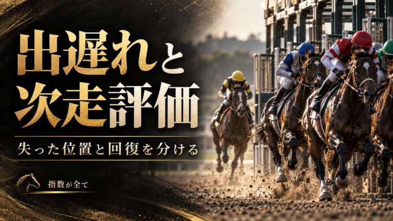 競馬の出遅れを次走でどう評価する？映像・位置回復・再発条件を記録