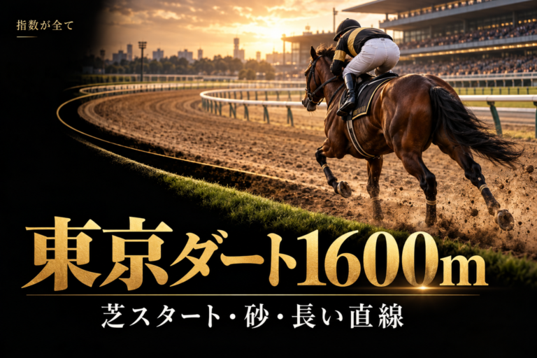 東京ダート1600mの特徴と予想の手順｜芝スタート・砂・501.6mの直線を比較