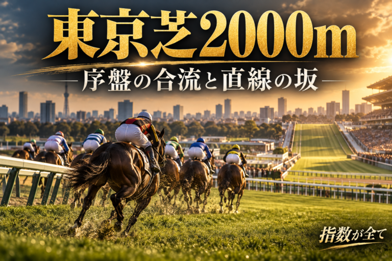 東京芝2000mの特徴と予想の手順｜序盤の合流と直線の坂をつなぐ