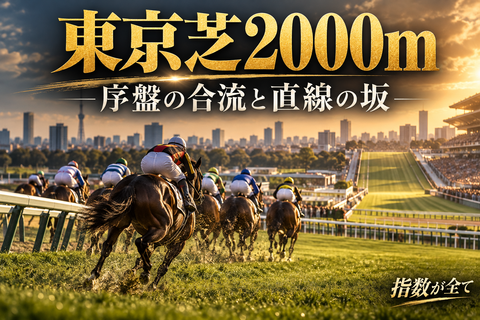東京芝2000mの特徴と予想の手順|序盤の合流と直線の坂をつなぐ