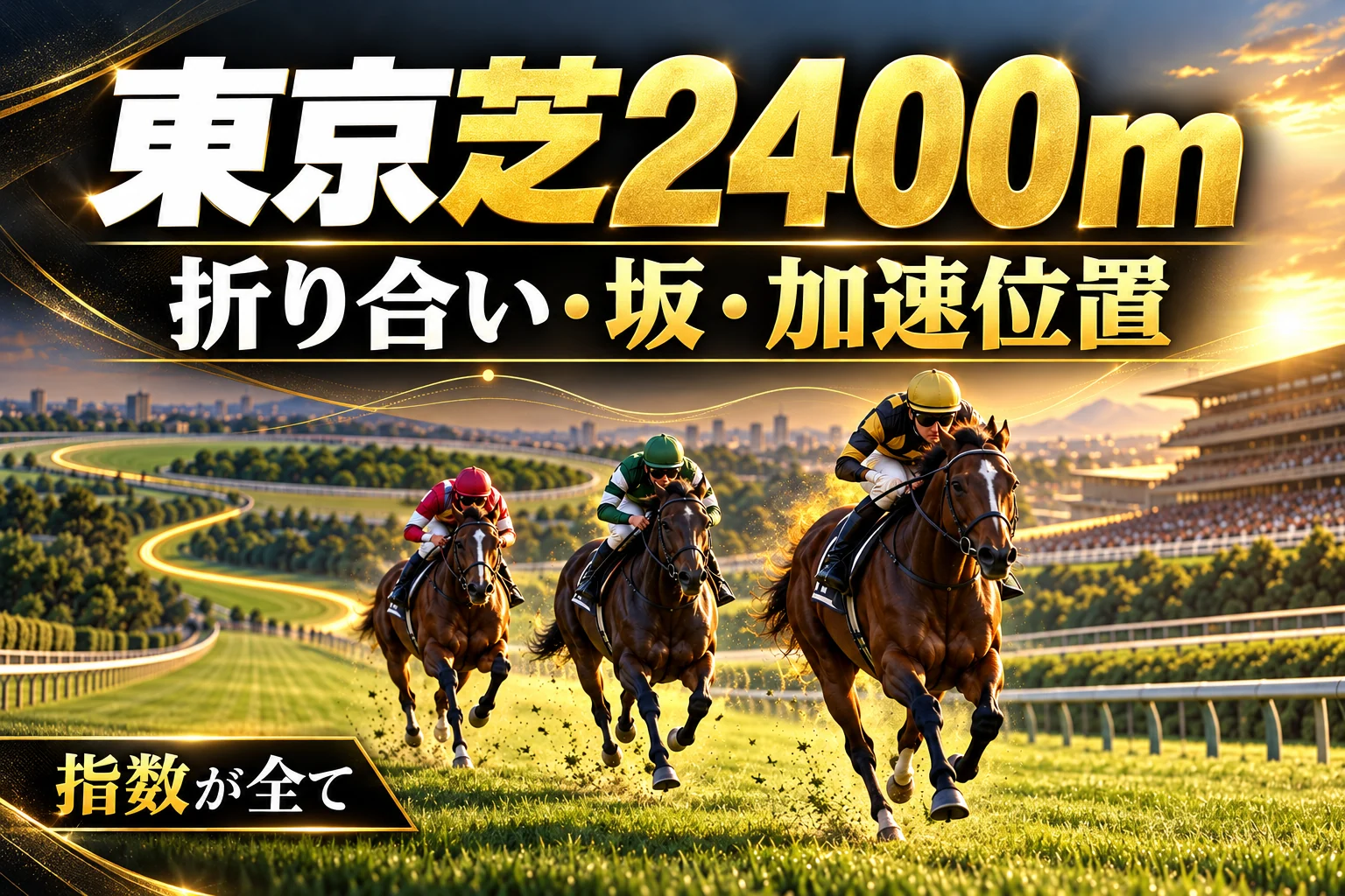 東京芝2400mの特徴と予想の手順|折り合い・坂・加速位置を指数と照合