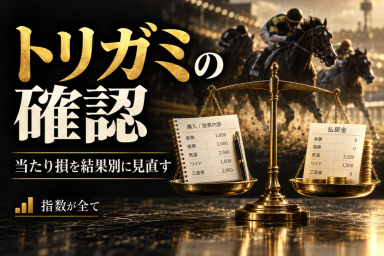 競馬のトリガミとは?総購入額と結果別払戻で防ぐ当たり損の確認方法