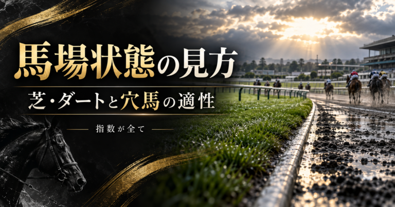 競馬の馬場状態の見方｜良・稍重・重・不良と芝・ダートの穴馬を読む