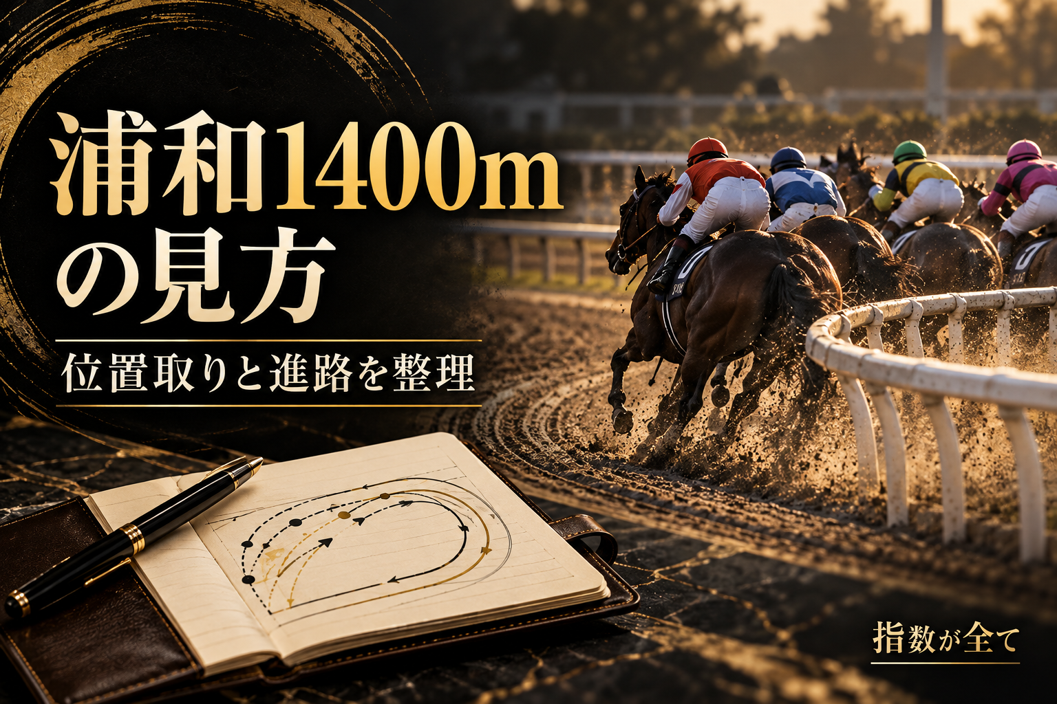 浦和1400mの特徴と予想の手順｜小回り・内外の進路・位置取りを比較