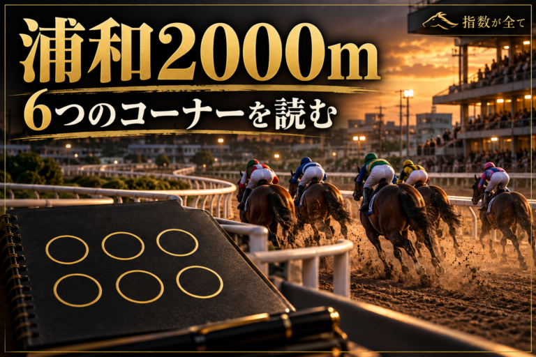 浦和2000mの特徴と予想の手順｜6つのコーナーと中盤の緩みを検証